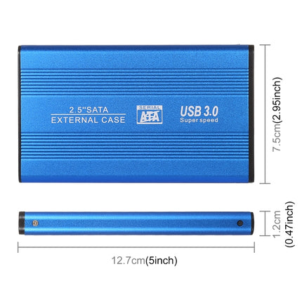 Richwell SATA R2-SATA-1TGB 1TB 2.5 inch USB3.0 Super Speed Interface Mobile Hard Disk Drive(Blue)-garmade.com