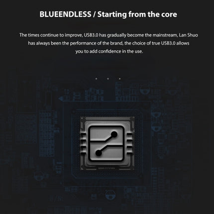 Blueendless U23Q SATA 2.5 inch Micro B Interface HDD Enclosure with Micro B to USB Cable, Support Thickness: 10mm or less-garmade.com