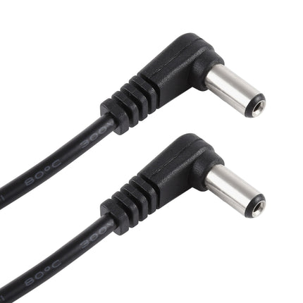 30cm 5A 5.5 x 2.1mm Male to Male Elbow DC Power Supply Plug Cable, DC 12-24V-garmade.com