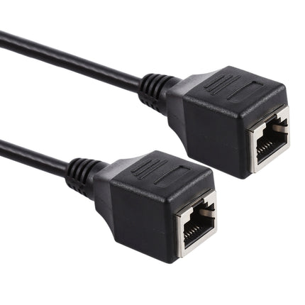 RJ45 Female to Female Ethernet LAN Network Extension Cable Cord, Cable Length: 60cm-garmade.com