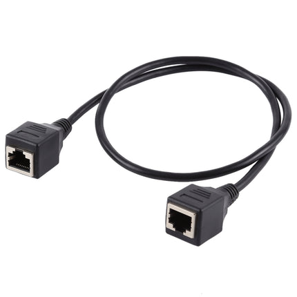 RJ45 Female to Female Ethernet LAN Network Extension Cable Cord, Cable Length: 30cm-garmade.com