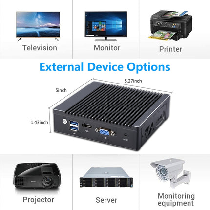 K660G4 Windows and Linux System Mini PC without Memory & SSD & WiFi, Intel Celeron Processor N2940 Quad-Core 2M Cache,1.83GHz, up to 2.25GHz-garmade.com