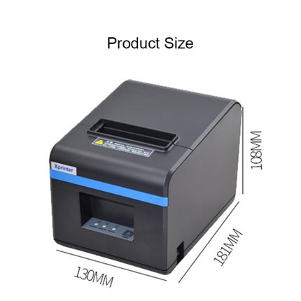 Xprinter XP-N160II USB Port Thermal Automatic Calibration Barcode Printer-garmade.com