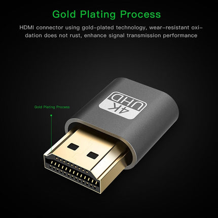 VGA Virtual Display Adapter HDMI 1.4 DDC EDID Dummy Plug Headless Display Emulator (Gold)-garmade.com