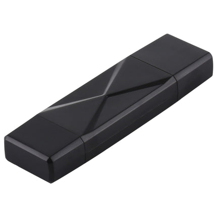 USB-C / Type-C + SD + TF + Micro USB to USB 3.0 Card Reader (Black)-garmade.com