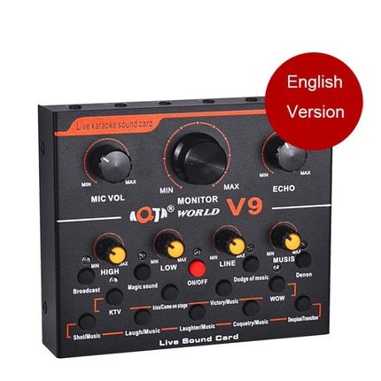 V9 Live Broadcasting Equipment Webcast Entertainment Streamer Sound Card-garmade.com