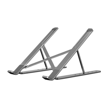 Portable Adjustable Laptop Stand Desktop Lifting Height Increase Rack Folding Heat Dissipation Holder, Style: Ordinary(Grey)-garmade.com