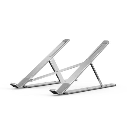 Portable Adjustable Laptop Stand Desktop Lifting Height Increase Rack Folding Heat Dissipation Holder, Style: Ordinary(Silver)-garmade.com