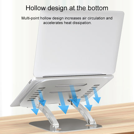 Laptop Aluminum Alloy Heat Dissipation Increase Base Suspension Holder (White)-garmade.com