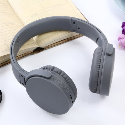 MDR-XB650BT Headband Folding Stereo Wireless Bluetooth Headphone Headset, Support 3.5mm Audio Input & Hands-free Call(Grey)-garmade.com
