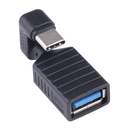 USB-C / Type-C Male to USB 3.0 Female U-shaped Elbow OTG Adapter-garmade.com