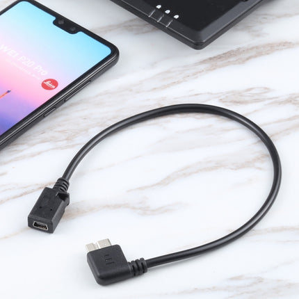 Mini USB Female to Micro-B 3.0 Male Data Charging Cable-garmade.com