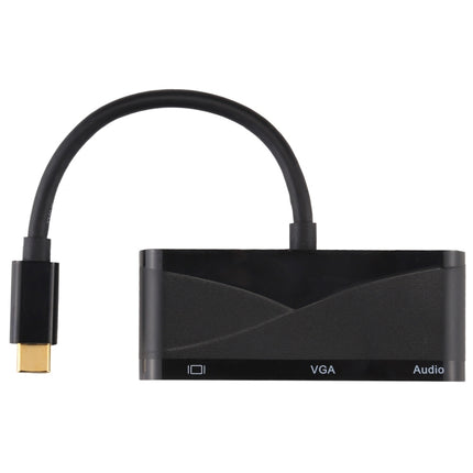 V83 USB-C / Type-C to 4K HDMI / VGA + 3.5mm Audio + USB Multi-function Adapter-garmade.com