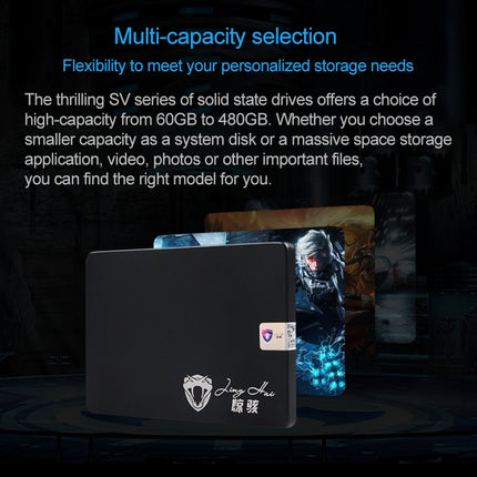 JingHai SV Series 2.5 inch SATA III Solid State Drive, Flash Architecture: TLC, Capacity: 1TB-garmade.com