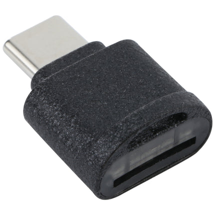 USB-C / Type-C to TF Card Adapter Mini TF Card Reader(Black)-garmade.com