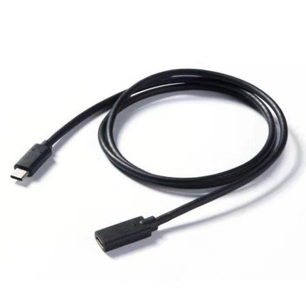 100W 20V 5A USB-C / Type-C Female to USB-C / Type-C Male 4K Ultra-HD Audio and Video Synchronization Data Cable Extension Cable, Cable Length: 1m (Black)-garmade.com