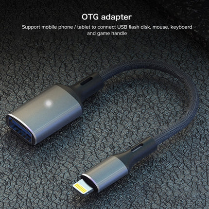 8 Pin to USB OTG Adapter Cable, Suitable for Systems Above IOS 13 (Yellow)-garmade.com