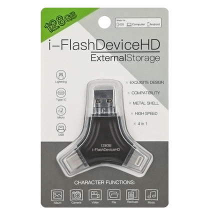 128G 4 In 1 USB Flash Device U Disk-garmade.com