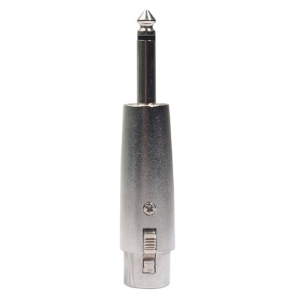 5 PCS LZ1167 6.35mm Single Track Male Head to XRL Female Audio Adapter Plug (Silver)-garmade.com