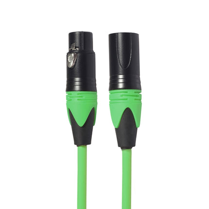 XRL Male to Female Microphone Mixer Audio Cable, Length: 1m (Green)-garmade.com