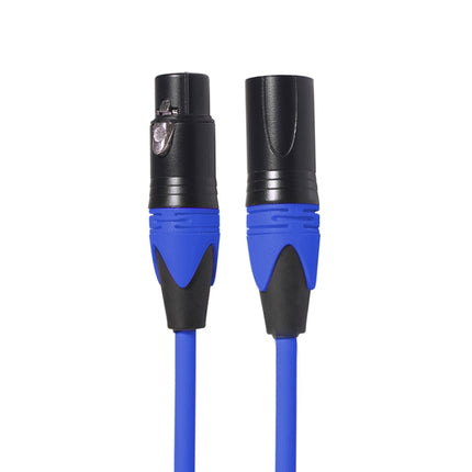 XRL Male to Female Microphone Mixer Audio Cable, Length: 1m (Blue)-garmade.com