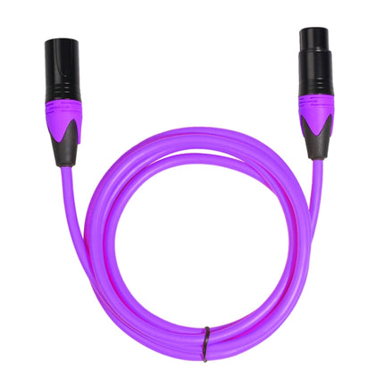 XRL Male to Female Microphone Mixer Audio Cable, Length: 1m (Purple)-garmade.com