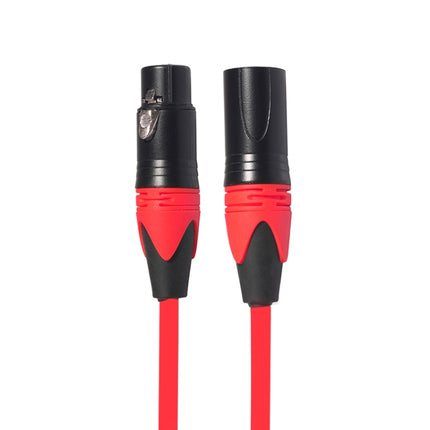 XRL Male to Female Microphone Mixer Audio Cable, Length: 1m (Red)-garmade.com