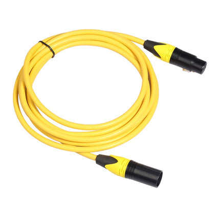XRL Male to Female Microphone Mixer Audio Cable, Length: 1m (Yellow)-garmade.com