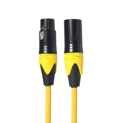 XRL Male to Female Microphone Mixer Audio Cable, Length: 1m (Yellow)-garmade.com