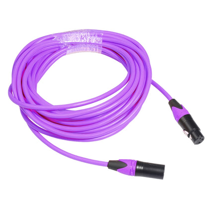 XRL Male to Female Microphone Mixer Audio Cable, Length: 1.8m (Purple)-garmade.com