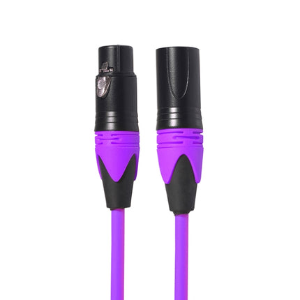 XRL Male to Female Microphone Mixer Audio Cable, Length: 1.8m (Purple)-garmade.com