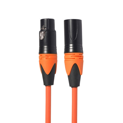 XRL Male to Female Microphone Mixer Audio Cable, Length: 3m (Orange)-garmade.com