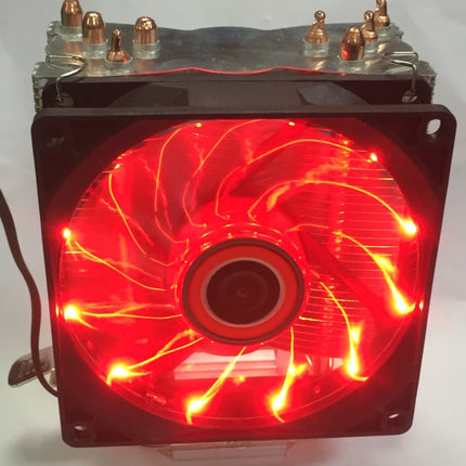 CoolAge L400 DC 12V 1600PRM 40.5cfm Heatsink Hydraulic Bearing Cooling Fan CPU Cooling Fan for AMD Intel 775 1150 1156 1151(Red)-garmade.com