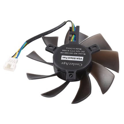 T129215SU 4 Pin Two Ball-Bearing Replace Cooling Fan for MSI Gigabyte GTX 1060 RX 480 460 570 580 R9 290X RX 550 Card Cooler Fan, Diameter: 85mm-garmade.com