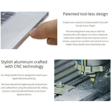 BASEQI Hidden Aluminum Alloy High Speed SD Card Case for Dell Inspiron 7000-7560 15.6 inch Laptop-garmade.com