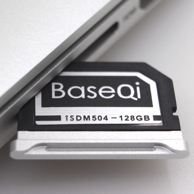BASEQI 504MSV 128GB Aluminum Alloy Micro SD(TF) Memory Card for Macbook Pro Retina 15 inch (End of 2013 - after) Laptops-garmade.com