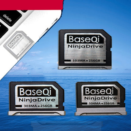 BASEQI 303MA 256GB Aluminum Alloy Micro SD(TF) Memory Card for Macbook Pro Retina 13.3 inch Laptops-garmade.com