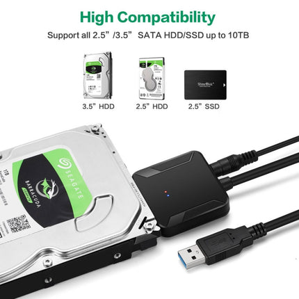 Professional SATA to USB 3.0 Cable Adapter 2.5 / 3.5 inch SSD Hard Drive Expanding Connector-garmade.com