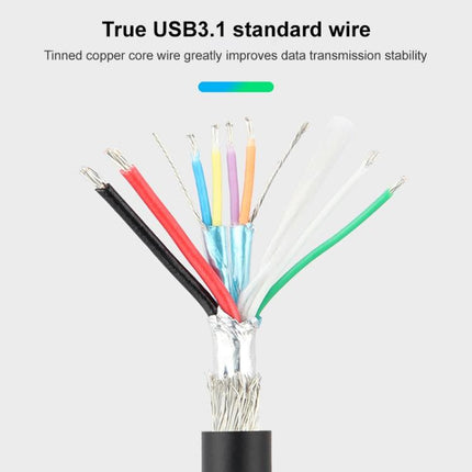 USB-C 3.1 / Type-C Male to USB BM Data Cable, Length: 1m-garmade.com