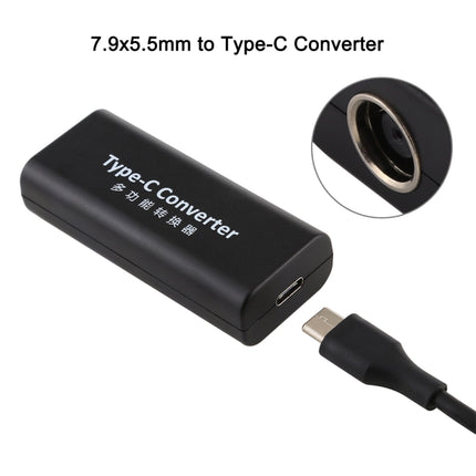 DC 7.9 x 5.5mm Power Jack Female to USB-C / Type-C Female Power Connector Adapter with 15cm USB-C / Type C Cable-garmade.com