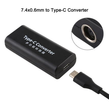 DC 7.4 x 0.6mm Power Jack Female to USB-C / Type-C Female Power Connector Adapter with 15cm USB-C / Type C Cable-garmade.com
