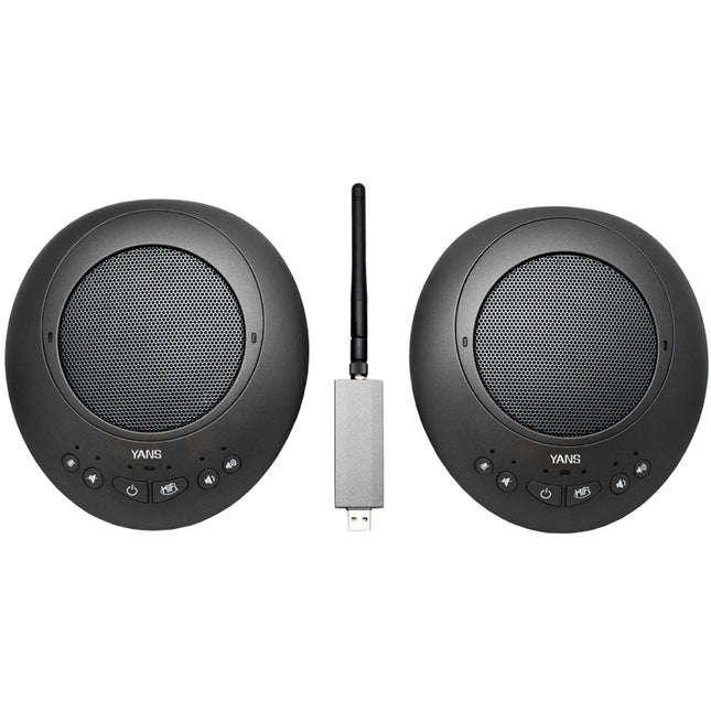 YANS YS-M31L 2.4G Video Conference Wireless Omnidirectional Microphone (Black)-garmade.com