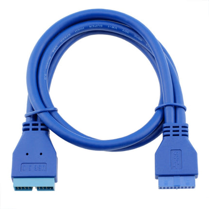 5Gbps USB 3.0 20 Pin Female to Male Extension Cable Mainboard Extender, Cable Length: 50cm-garmade.com
