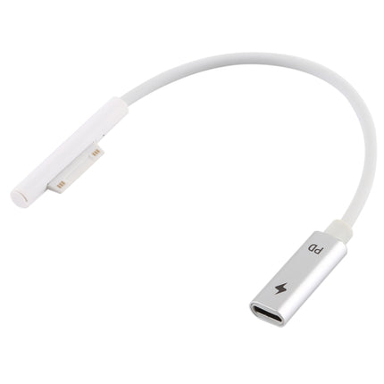 Pro 6 / 5 to USB-C / Type-C Female Interfaces Power Adapter Charger Cable(White)-garmade.com