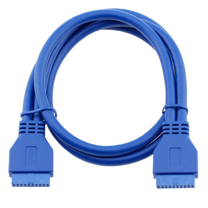 5Gbps USB 3.0 20 Pin Female to Female Extension Cable Mainboard Extender, Cable Length: 50cm-garmade.com