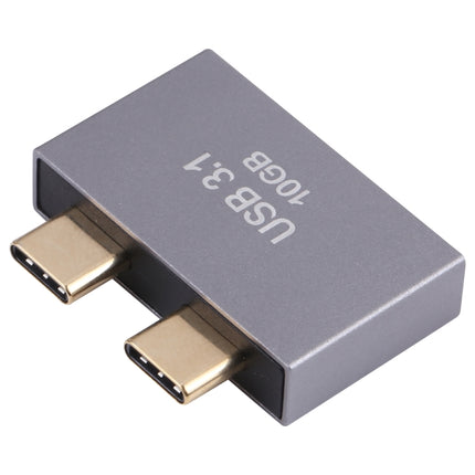 USB Female + USB-C / Type-C Female to 2 x USB-C / Type-C Male Adapter-garmade.com