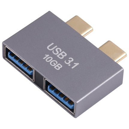 2 x USB Female to 2 x USB-C / Type-C Male Adapter-garmade.com