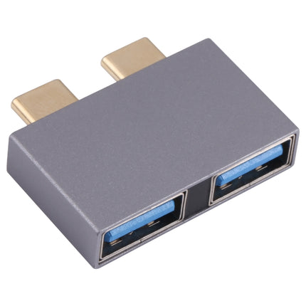 2 x USB Female to 2 x USB-C / Type-C Male Adapter-garmade.com