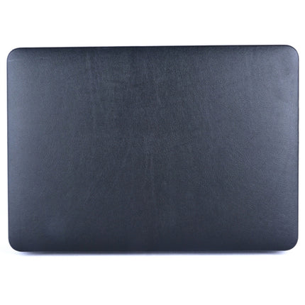 For MacBook Air 13.3 inch A1466 2012-2017 / A1369 2010-2012 Laptop PU Leather Paste Case (Black)-garmade.com