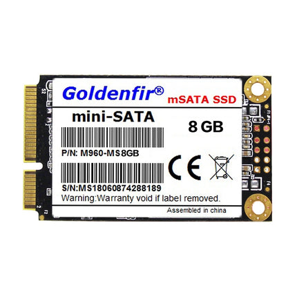 Goldenfir 1.8 inch Mini SATA Solid State Drive, Flash Architecture: TLC, Capacity: 8GB-garmade.com